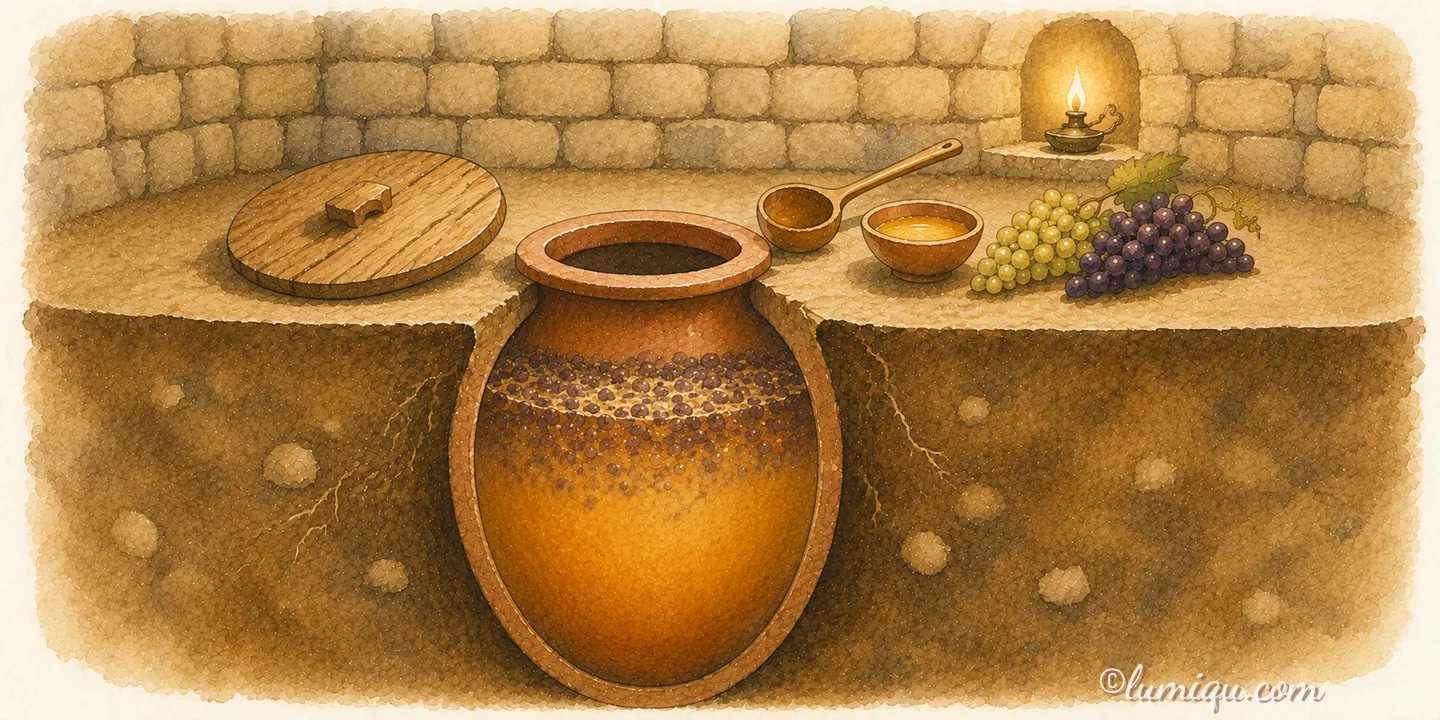 ジョージアワインはどこで買える？8000年のワイン文化と甕仕込みのクヴェヴリを解説のイメージイラスト