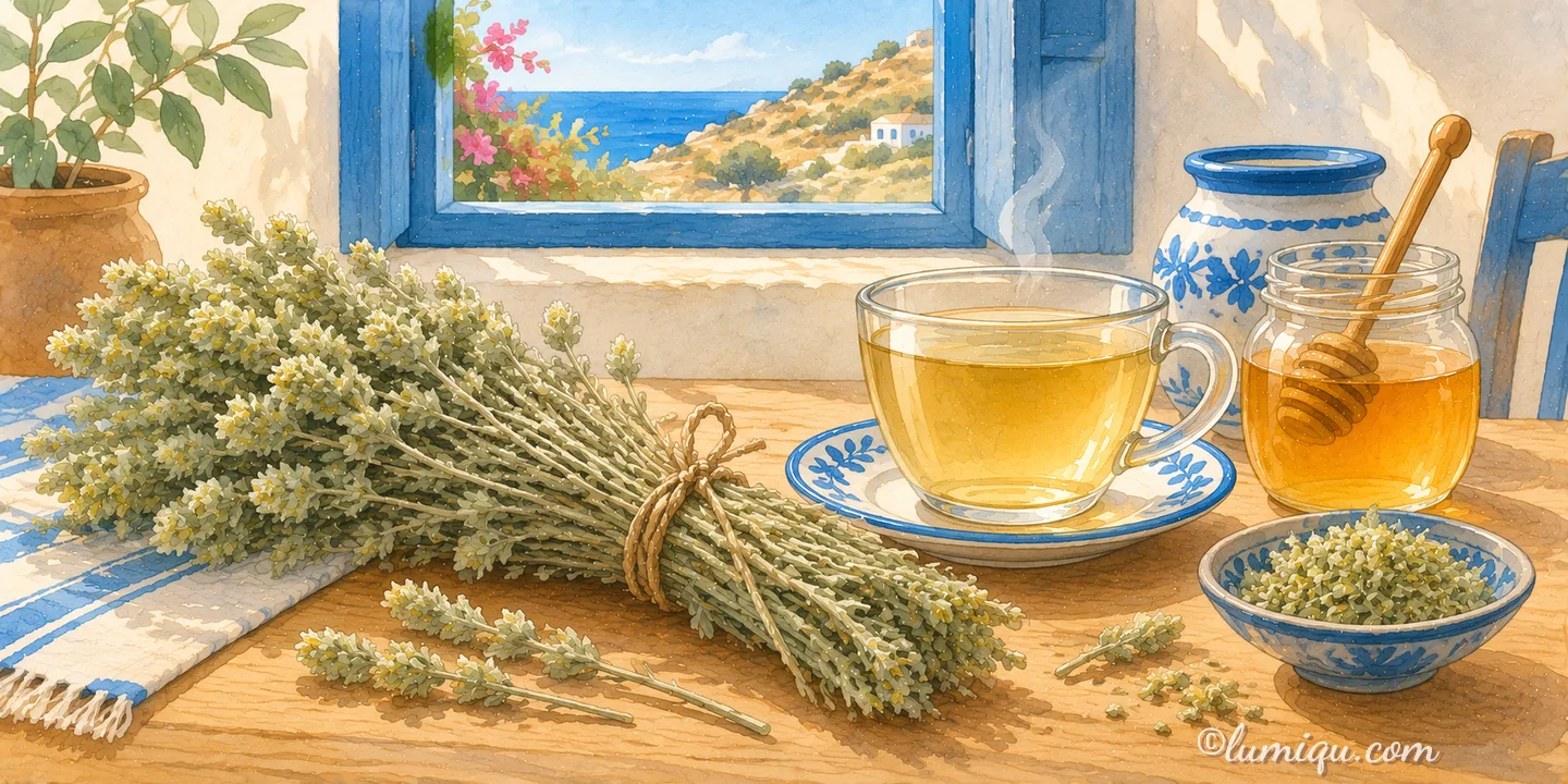 ギリシャのマウンテンティーとは？味・淹れ方・どこで買えるかを解説のイメージイラスト