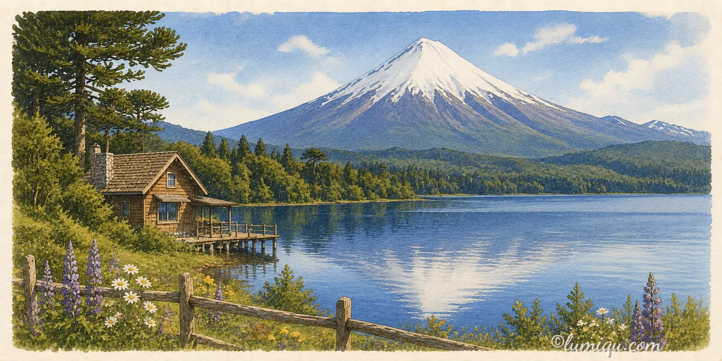チリの街かどのイメージイラスト