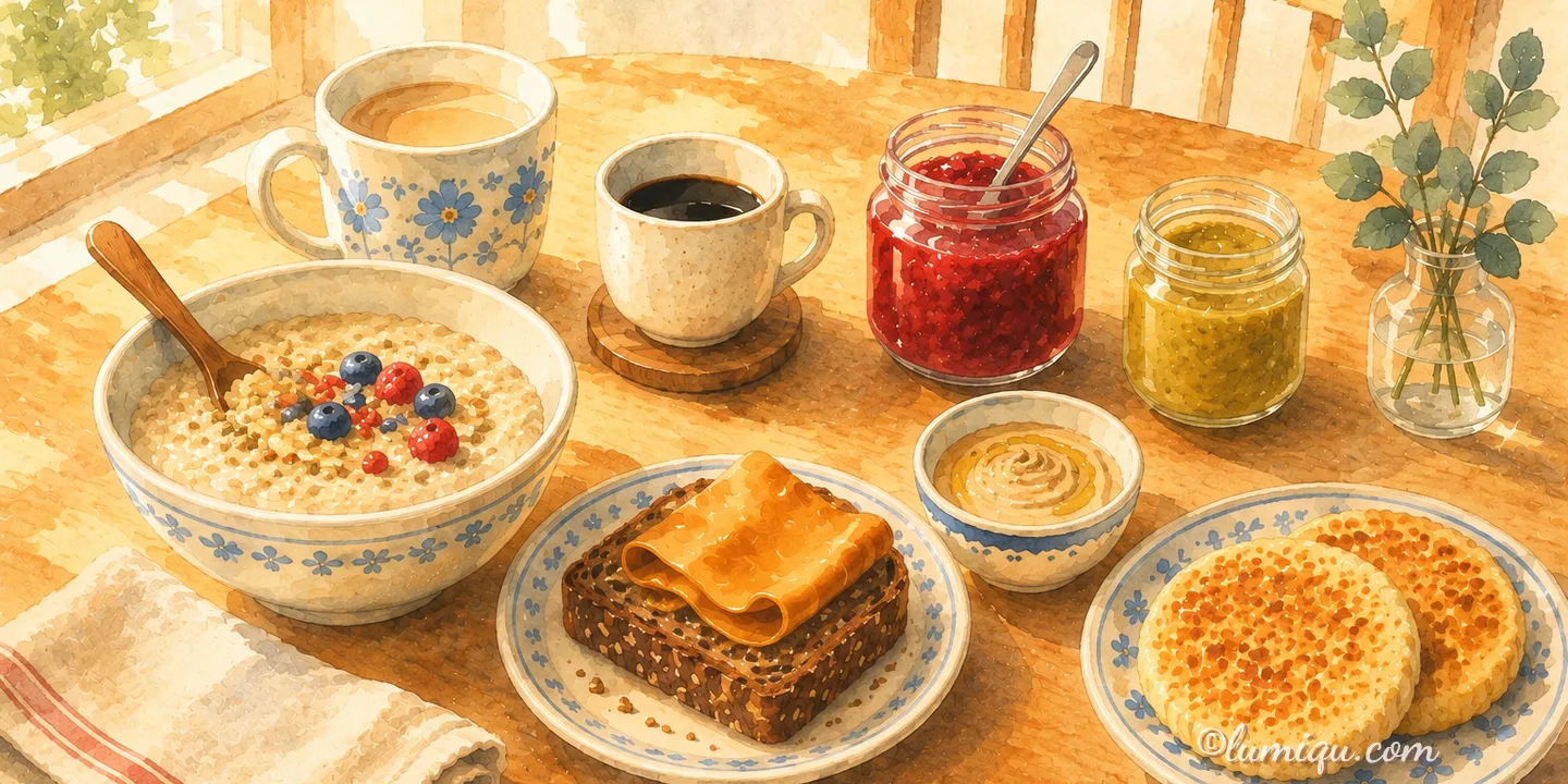 世界の朝ごはん10選。おうちで再現できる各国の朝食を通販でそろえるのイメージイラスト